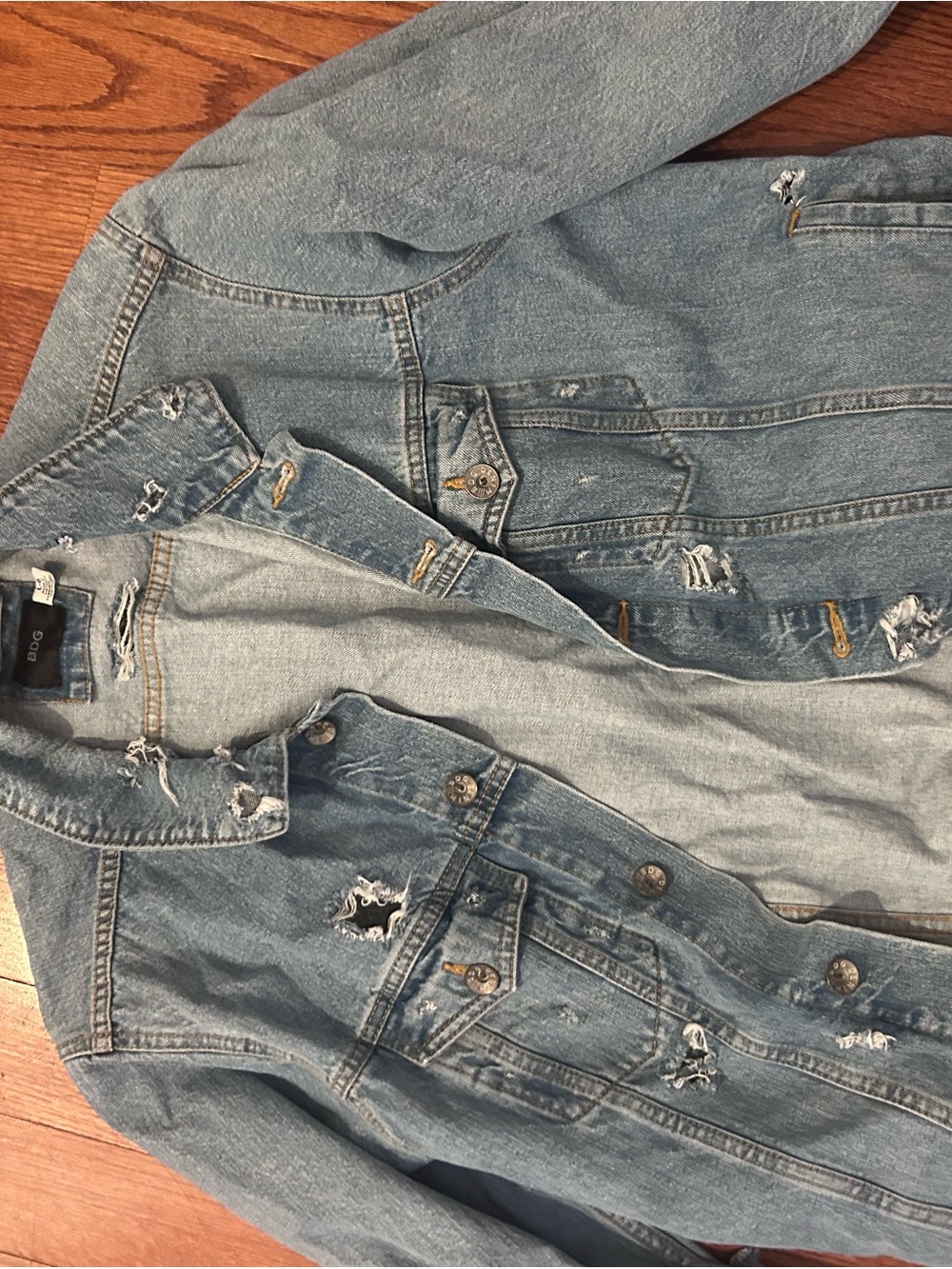 BDG Light Blue Distressed Denim Jacket